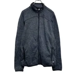 champion フリース ジャケット L チャンピオン ダークグレー アウトドア フルジップ 古着卸 アメリカ仕入 a610-7227