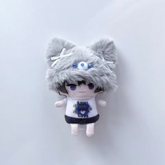 ねこさん帽子 10cm ぬい服 着ぐるみ にじぱぺっと