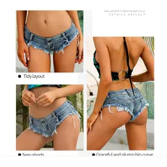 ダメージデニム ホットパンツ ￥/ ショートパンツ クラッシュデニム ダメージ加工 ショーパン レディース ダンス 衣装 ジーンズ ローライズ