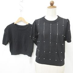トッカ TOCCA WAVE CARRENT CARDIGAN カーディガン ニット セーター S 黒 ブラック /SS ■OS レディース 洗える】WAVE CARRENT CARDIGAN カーディガン / TOCCA