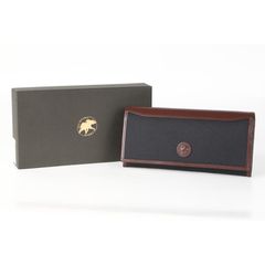 新品未使用 HUNTING WORLD二つ折り長財布 ブラック＆ブラウン正規品