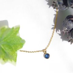 K14GF【blue sapphire】ブルーサファイア・ネックレス［ブルーサファイア］