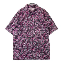 サイズ：LG UNDER ARMOUR アンダーアーマー  半袖ポロシャツ 総柄 ピンク系 [240101364286]# ゴルフウェア メンズ ストスト