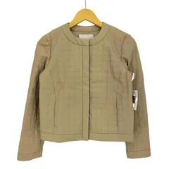 ナチュラルビューティーベーシック NATURAL BEAUTY BASIC フェイクレザー ノーカラージャケット レディース JPN：38 