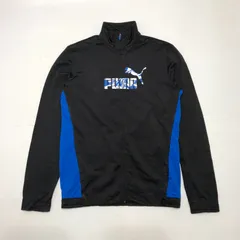 Puma プーマ トラックジャケット ジャージ フロントロゴプリント メンズ XXL ブラック