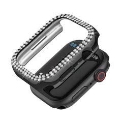 ☆ ブラック ☆ 40mm ☆ アップルウォッチカバー pmywcover001 アップルウォッチ カバー キラキラ apple watch 保護ケース iwatch 40mm 41mm 44mm 45mm 49mm アップルウォッチカバーケース