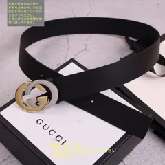 未使用に近い 美品★ GUCCI グッチ GG ベルト メンズ 本革