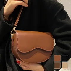 コンパクトショルダーバッグ レディース 10代 20代 30代 韓国ファッション 春 夏 秋 冬 カジュアル 可愛い 黒 シンプル 無地 鞄 バック