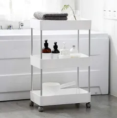 「超メルカリ市」「クリスマスセール・送料無料」 キッチンワゴン キャスター付き スリム 隙間収納 3段 収納ラック 細い棚 台所 調味料ラック ペットボトル 洗面所 おしゃれ 小物 冷蔵庫横 収納カート ローリングラック