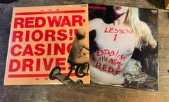 レッドウォーリアーズ　LESSON1 CASINO DRIVE LPレコード二枚セット（LESSON1は見本版）REDWARRIORS レコード