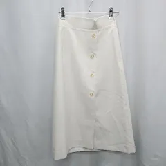 ◇ ⊂ Apuweiser-riche アプワイザー・リッシェ ひざ丈 タイト スカート サイズ2 アイボリー レディース E  【1505220015418】