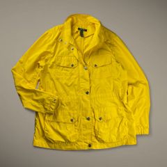 【ユニセックス】 LAUREN RALPH LAUREN ローレン ラルフローレン / ジップアップジャケット 希少デザイン 切替 ステッチ SIZE:XL