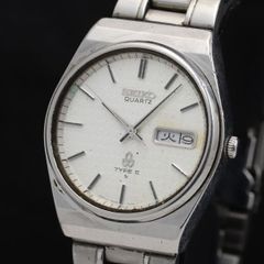 SEIKO TYPE II クォーツ 腕時計 デイデイト セイコー シルバー - メルカリ