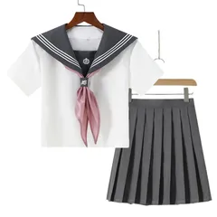 新品 [NOKIJP] セーラー服 本格制服 スカーフVer.特集 jk コスプレ 半袖 長袖 大人 女子高生 制服 ランキング セーラー 服 コスチューム レディース 女装 ハロウィン 紺 黒 白 人気 セーラー服 コスプレ