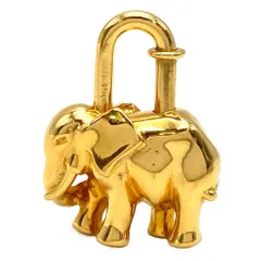 美品　箱付 HERMES エルメス カデナ エレファント シルバー 象 ゾウ HERMES エルメス カデナ チャーム エレファント ゾウ 象 メタル