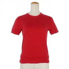 マルタンマルジェラ 6 Martin Margiela 6 オリゾンティタグ コットン ニット Tシャツ トップス 半袖 M 赤 レッドのサムネイル
