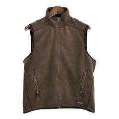 00年代 patagonia パタゴニア SYNCHILLA シンチラ フリースベスト アウトドア ブラウン(メンズ M)中古 古着 U3038
