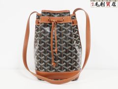 ゴヤール GOYARD プティ フロ バケットバッグ ブラック ナチュラル PEFLOTPMLTY01CL03P 極上美品 バッグ