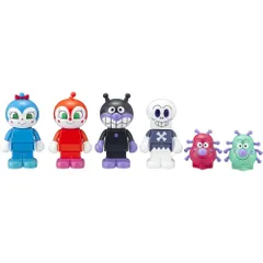 バンダイ ブロックラボ アンパンマン ブロックといっしょに遊べる!ばいきんまんとなかまたちブロックドールセット 3歳以上