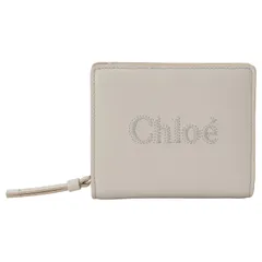 カーキ×インディゴ 未使用品 Chloe ジップウォレット グレー 箱付き