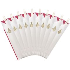 祝箸 10膳セット 紅白 白楊両先箸 お祝い 箸 箸袋