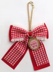 【中古】キーホルダー 9.マイメロディ＆マイスウィートピアノ リボンチャーム 「サンリオ当りくじ マイメロディ マイスウィートピアノ 当りくじ(2025)」