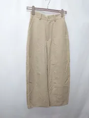 ◇ Θ REDYAZEL レディアゼル ストレッチ ワイド パンツ サイズS ベージュ レディース E 【1411130009983】