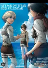 【中古】カレンダー 進撃の巨人 2024年度壁掛けカレンダー
