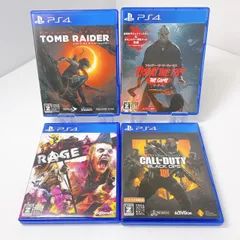 【PS4】ソフトまとめ売り☆RAGE2 レイジ2 COD コールオブデューティブラックオプス4 BO4 シャドウ・オブ・ザ・トゥームレイダー フライデー ザ サーティーンス FRIDAY THE 13TH THE GAME まとめ売り まとめてセット☆