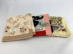 667.未使用品　ハンカチ３枚セット　プライベートレーベル　マーガレット･ハウエル　リバティー　綿100%