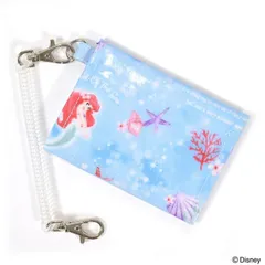COLORFUL CANDY STYLE 新品  ディズニー パスケース Ariel THE LITTLE MERMAID アリエル 子供用 定期入れ パスケース チェーン付き ていき入れ パスケース かわいい キッズ パス ケース 小学生 カード ケース