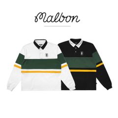 初秋 MALBON 新作ゴルフウェア メンズ 長袖 ポロシャツ 軽量 通気性に優れ スポーツ ゆったり 着心地 カジュアル
