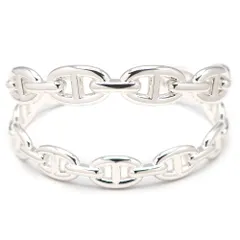 【天白】HERMES エルメス シェーヌダンクル アンシェネ ダブル ブレスレット ST シルバー AG925 アクセサリー ファッション 小物 箱