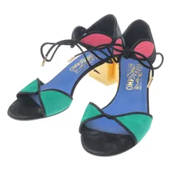 FERRAGAMO フェラガモ マルチカラーメタルヒールサンダル YR  8375 ミックス 5