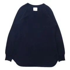 bukht ビッグワッフル ニット セーター L ネイビー コットン BIG WAFFLE - INDIGO B-M15302のサムネイル