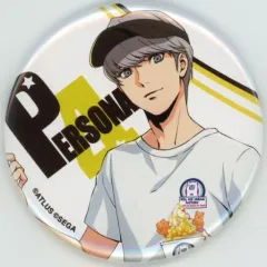 ペルソナ4　缶バッジ　主人公 ペルソナ4 主人公 エスクリ 缶バッジ SD 等身 ペルソナ4