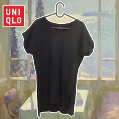 UNIQLO ユニクロ レディース Vネック ロングTシャツT-124