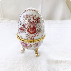 エッグアートグース装飾オブジェ 金色スタンド付きピンク - メルカリ