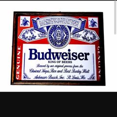 Budweiser バドワイザー パブミラー レトロ アメリカン雑貨 - メルカリ