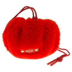 Sacai (サカイ) 22AW Dumpling Bag リバーシブル ボア/フリース ショルダーバッグ 22-0430S レッドのサムネイル