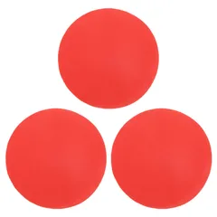 uxcell 3個セットのゴム製ジャーオープナークリップ パッド マルチ機能の断熱非滑りクリップ パッド 赤色の円形 簡単に開けるためのキッチンツール