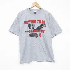 L/古着 半袖 ビンテージ Tシャツ メンズ 00s 大砲 クルーネック グレー 霜降り 25aug13 中古