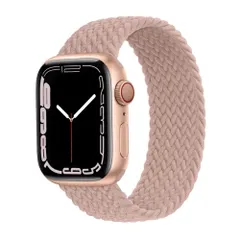 コンパチブル apple watch バンド 軽量設計 通気性 アップルウォッチ用バンド iwatch バンド 柔らかいシリコーン糸混紡リサイクルヤーン素材 ブレイデッドソロループ apple watch Ultra/8/7/6/5/4/3/2/1