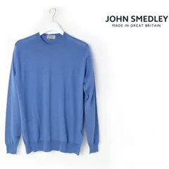 新品 JOHN SMEDLEY ジョンスメドレー クルーネック 長袖ニット プルオーバー セーター M -943
