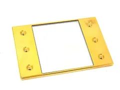 ■美品■ YVESSAINTLAURENT イヴサンローラン ハンドミラー 鏡 手鏡 レディース ゴールド系 DE4993