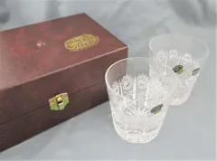 ◇未使用 極美品 BOHEMIA ボヘミア ロックグラス ペア 2客セット◇