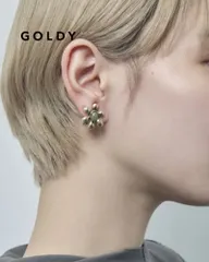 GOLDY/ゴールディ/レトロ カラー ストーン フラワー イヤリング/アクセサリー/2250201