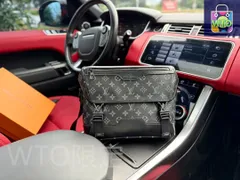 ルイ・ヴィトンのショルダーバッグの男性用黒い花には、財布、鍵バッグ、小銭入れ、ハンドバッグ、バッグ、バッグ、ショルダーバッグ、ブリーフケース