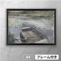黒田清輝 「鉄砲百合」 アートポスター A4 マット その33