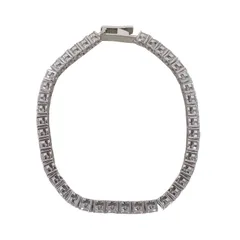 AVALANCHE テニス　ブレスレット　925 アヴァランチ　アバランチ シルバー テニスブレスレット 幅4mm 18cm-19cm AHBL-D042-CROSS